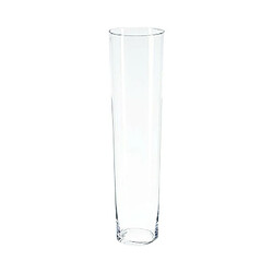 Vase Design Conique 70cm Transparent 