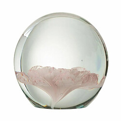 Paris Prix Presse-Papier en Verre Fleur 8cm Rose 