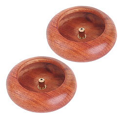 Porte-encens en bois brûleur d'encens bois 2pcs Encensoir Brûler d'Encens en Bois Fengshui Chinois Decor de Bureau Maison - 6,8 x 2,4 cm