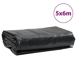 vidaXL Bâche anthracite 5x6 m 650 g/m² pas cher