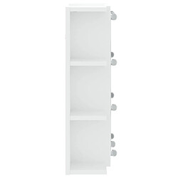 Avis Helloshop26 Armoire à miroir avec led 70 x 16,5 x 60 cm blanc 02_0006655