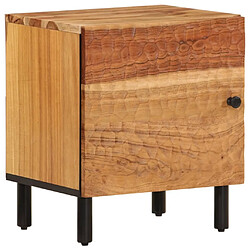 Maison Chic Table de chevet, Table de Nuit, Meuble de Rangement 40x33x46 cm Bois d'acacia massif