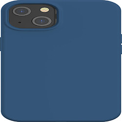 Just Green Coque iPhone 13 Silicone SoftTouch Bleue Bigben