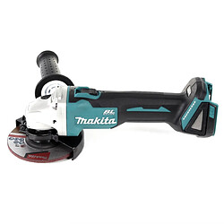 Makita DGA 504 RFJ 18 V Meuleuse sans fil Ø 125 mm avec boîtier MAKPAC + 2x Batteries BL 1830 3,0 Ah + Chargeur DC18RC