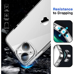 Avis Coque Silicone Transparente + Verre Trempe et Protection Camera Arriere Pour iPhone 13 Little Boutik®