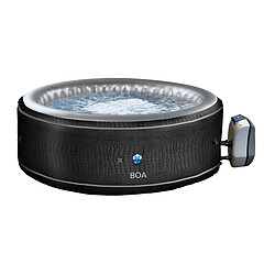 NetSpa Spa gonflable boa rond noir effet croco - 5 places