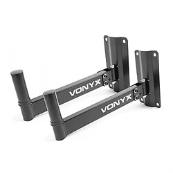 Vonyx WMS-02 Set 2 supports muraux de fixation filetage 35 mm charge 25 kg Vonyx Vonyx WMS-02 Set 2 Supports muraux de Fixation Filetage 35 mm Charge 25 kg