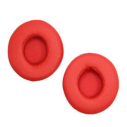 1 paire remplacement oreillettes coussins couverture pour les beats solo 2.0 casque rouge