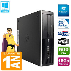 PC HP Compaq Pro 6300 SFF G630 RAM 16Go Disque 500Go Graveur DVD Wifi W7 · Occasion 