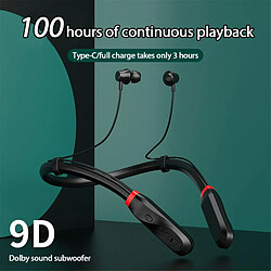 Universal Écouteurs Bluetooth sans fil 100 heures Écouteurs magnétiques de mouvement IPX5 Bouchons d'oreille imperméables Écouteurs de réduction du bruit pas cher