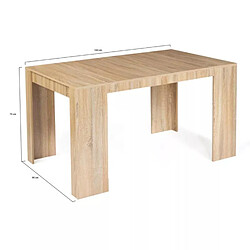 Acheter Concept Usine BELLI - Table console extensible en bois - 1,40 m