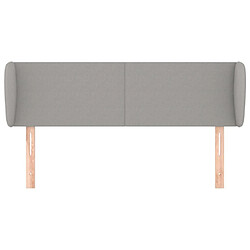 Avis Maison Chic Tête de lit scandinave avec oreilles,meuble de chambre Gris clair 147x23x78/88 cm Tissu -MN71665