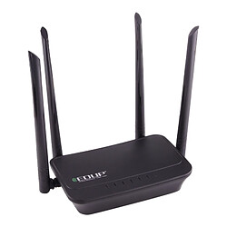 Wewoo Routeur noir 300Mbps Sans Fil WiFi WiFi Répéteur WiFi avec 4 Antennes WiFi