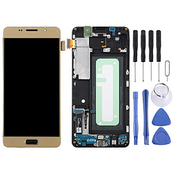 Wewoo Matériel TFT Ecran LCD et numériseur Assemblage complet avec cadre pour Galaxy A5 2016 / A510F Or