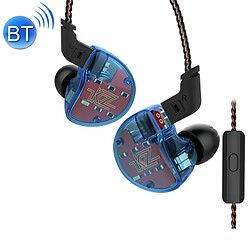 Wewoo Ecouteurs écouteur intra-auriculaire Mega Bass HiFi avec dix microphones (bleu) 