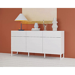 Bestmobilier Sofia - buffet bas - blanc mat - 165 cm