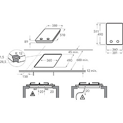 Avis Kitchenaid TABLE À GAZ DOMINO 38 CM KHDD2 38510