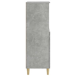 Acheter Maison Chic Buffet,Meuble de Rangement,commode pour salon,Cuisine Gris béton 60x36x110 cm Bois d'ingénierie -MN82960