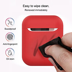 Acheter Wewoo Coque Écouteurs sans fil en silicone anti-choc pour Apple AirPods 1/2 Noir