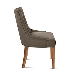 Avis Mes Lot de 2 fauteuils 56x60x93 cm en tissu taupe - VLADI