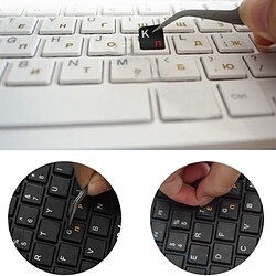 Wewoo Pour ordinateur portable / noir de bureau clavier Autocollant de disposition de d'apprentissage thaïlandais pas cher