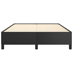 Acheter vidaXL Cadre de lit sans matelas noir 140x190 cm similicuir