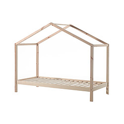 VIPACK Lit cabane ZH 90x200 Sommier inclus Dallas - Bois