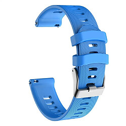 Avis Wewoo Bracelet pour montre connectée de en silicone Smartwatch Garmin Forerunner 245 bleu ciel