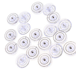 20pcs bricolage bobine de canette en plastique pour machine à coudre domestique chanteur 21 x 8mm