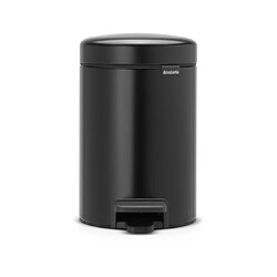 Brabantia Poubelle à pédale NewIcon Poubelle à Pédale, 3L - Matt Black