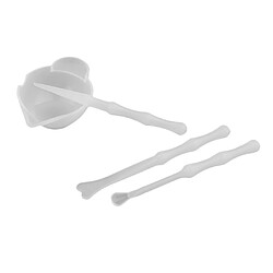 Lot de 4 Tasses de Mélange de Mesure En Résine de Silicone, Ensemble D'outils de Colle En Résine de Bijoux à Bricoler Soi-même Tasses de mélange de résine