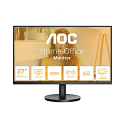 AOC B3 U27B3A écran plat de PC 68,6 cm (27") 3840 x 2160 pixels 4K Ultra HD LCD Noir