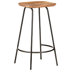 vidaXL Tabourets de bar lot de 2 bois d'acacia solide