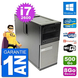 PC Tour Dell 7010 Intel Core i7-2600 RAM 8Go Disque Dur 500Go Windows 10 Wifi · Occasion 