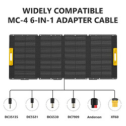 Avis Newsmy Panneau solaire 210W à haute conversion Panneau de charge portable et pliable