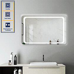 Avis Miroir de salle de bain avec lumières Led 120x70cm (LxH)