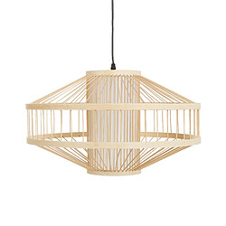 Beliani Lampe suspendue en bambou naturel KARAJ