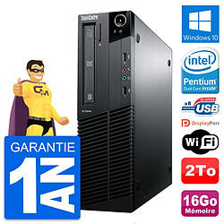 PC Lenovo ThinkCentre M81 SFF Intel G630 RAM 16Go Disque Dur 2To Windows 10 Wifi · Occasion 