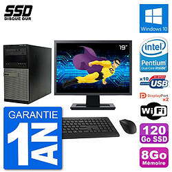 PC Tour Dell 7020 Ecran 19" Intel G3220 RAM 8Go SSD 120Go Windows 10 Wifi - Occasion