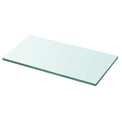 vidaXL Panneau d’étagère Verre transparent 30 x 12 cm 