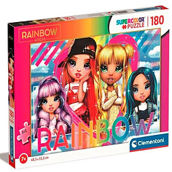 Clementoni Rainbow High Supercolor High-180 pièces, 7 Ans Enfant, Puzzle Dessin animé-fabriqué en Italie, 29776, Multicolour, Medium