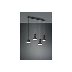 TRIO LIGHTING Suspensions Enzo Noir mat 4x28W E14 