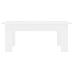 Avis vidaXL Table basse Blanc 100x60x42 cm Bois d'ingénierie