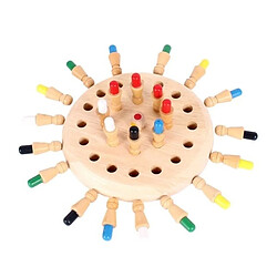 Totalcadeau Plateau de jeu de mémoire en bois avec 24 pions jeu Montessori