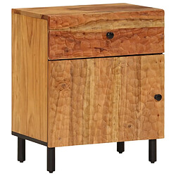 Maison Chic Table de chevet, Table de Nuit, Meuble de Rangement 50x33x60 cm bois d'acacia solide