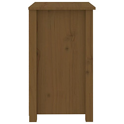 Avis vidaXL Table de chevet Marron miel 50x35x61,5 cm Bois de pin massif