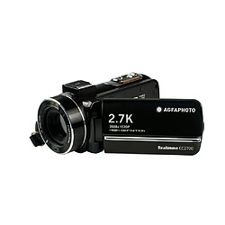 AGFA PHOTO Realimove CC2700 – Caméscope Numérique (2.7K, 24MP, Écran Tactile 3'', Zoom 18X, Télécommande, Batterie Lithium) Noir- RECONDITIONNE - Noir