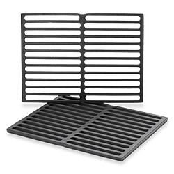 Lot de 2 grilles de rechange Weber 38,1x28,7x1,3 cm grilles de cuisson en fonte pour barbecues Spirit 200