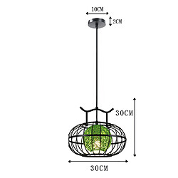 Acheter Universal Lustre lanterne 30cm, 220V E27 * 1 sans ampoule, vintage zen classique chinois rouge fer forgé chanvre boule lustre