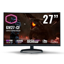 Cooler Master Ltd GM27-CF Ecran PC 27" LED FHD 165Hz AMD FreeSync Premium Noir